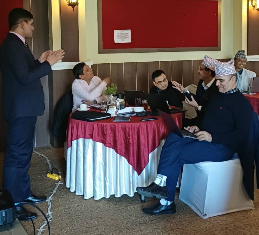 Group photo with International TradeExpert , Customs expert and AI Expert Mohan Pudasiani